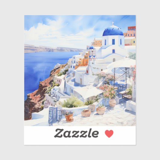 Santorini Sticker (Vel)