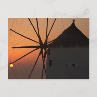 Santorini Sunset Briefkaart