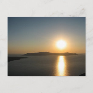 Santorini Sunset, de Griekse eilanden - Briefkaart