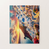 Santorini Sunset Greece Mediterranean Escape Gift Legpuzzel (Verticaal)