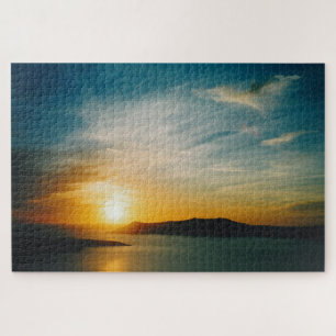 Santorini sunset, Griekenland 1014-pc Legpuzzel
