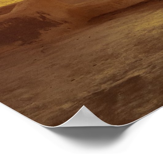 Santorini Sunset Poster (Hoek)