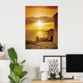 Santorini Sunset Poster (Thuiskantoor)