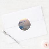 Santorini Sunset Ronde Sticker (Envelop)