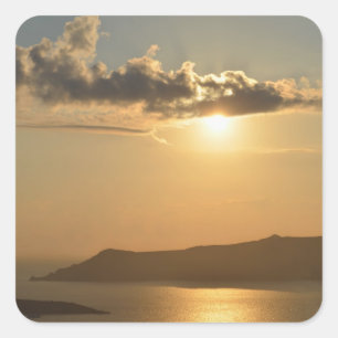 Santorini Sunset Stickers