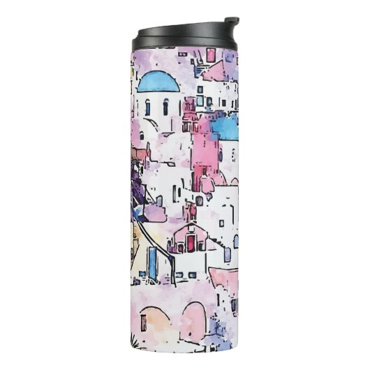 "Santorini". Thermosbeker (Gedraaid links)