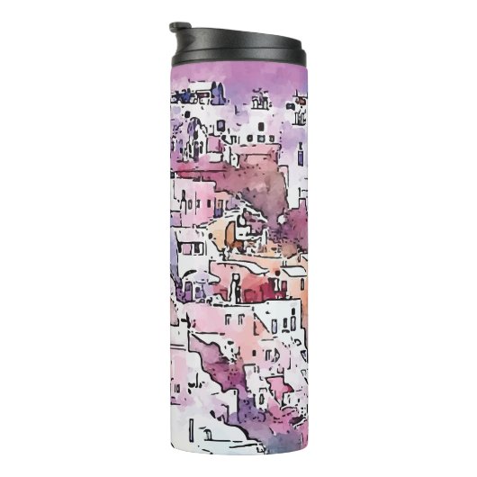 "Santorini". Thermosbeker (Geroteerd rechts)