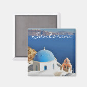 Santorini van Oia Magnet Magneet (Voorkant / Achterkant)