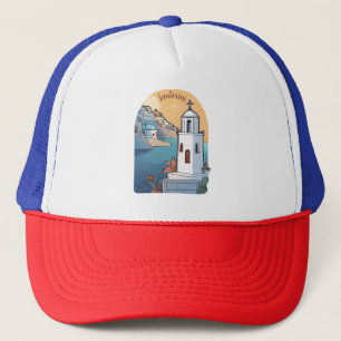 Santorini verkennen, Griekenland Trucker Pet
