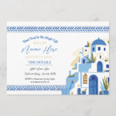 Santorini Vrijgezellenfeest Reisschema blauw Programma (Voorkant)