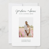 Santorini Wedding Save the Date Kaart (Achterkant)