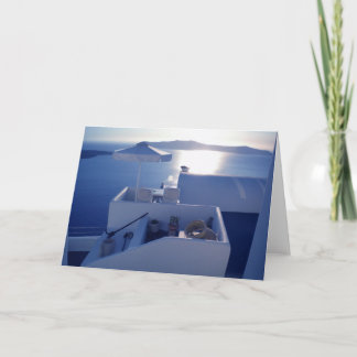 Santorini wenskaart kaart