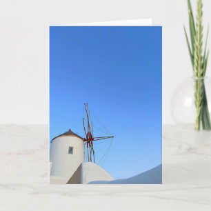 Santorini Windmills Oia Greece Fotografie Kaart