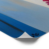 Santorini Zonsondergang Bliss Poster (Hoek)