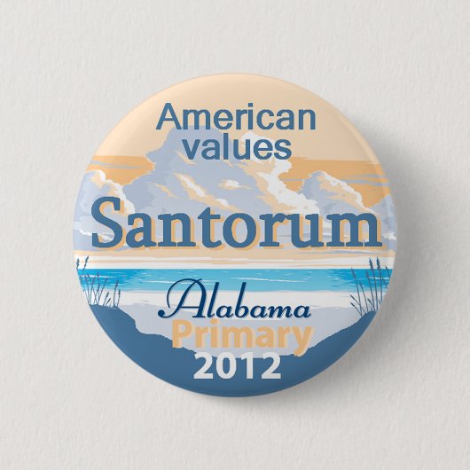 Santorum ALABAMA Button (Voorkant)