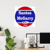 Santos McGarry 2008 Poster (Thuiskantoor)