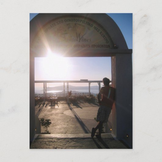 SantoWines wijngaarden Briefkaart (Voorkant)