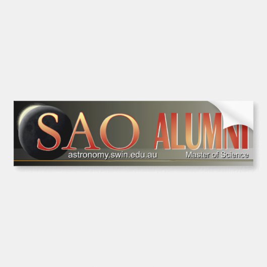 SAO Alumni Bumpersticker (Voorkant)