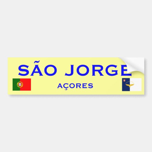 Sao Jorge Bumpersticker (Voorkant)