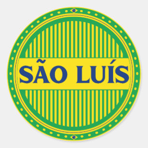 São Luís City Pride – Braziliaanse identiteit Ronde Sticker