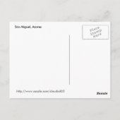 São Miguel Island, Açores/Azoren Briefkaart (Achterkant)