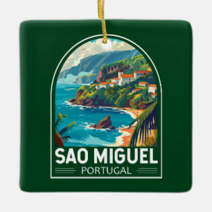 Sao Miguel Island Portugal Reiskunst Keramisch Ornament