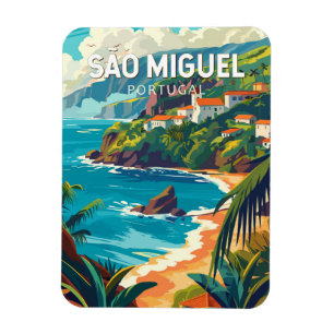 Sao Miguel Island Portugal Reiskunst Magneet