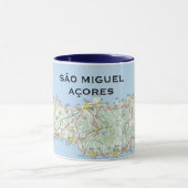 Sao Miguel* Map Coffee Mok (Midden)