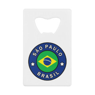 São Paulo Brasil Kredietkaart Flessenopener