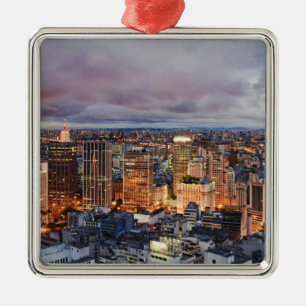 Sao Paulo Cityscape Metalen Ornament
