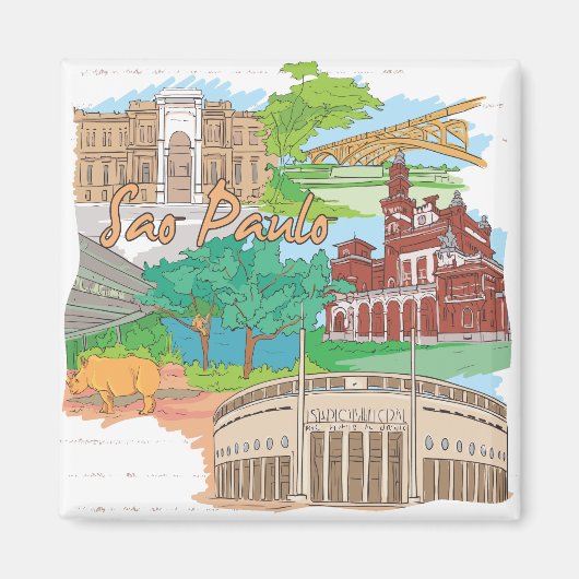 Sao Paulo Magneet (Voorkant)