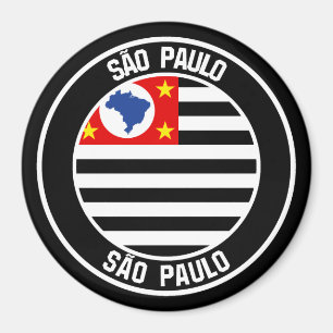 São Paulo Round Emblem Magneet