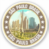São Paulo Sticker (Voorkant)