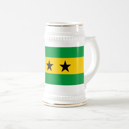 Sao Tome and Principe Flag Bierpul (Voorkant rechts)