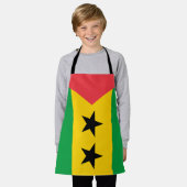 Sao Tome and Principe Flag Schort (Gedragen)