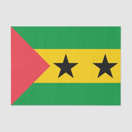 Sao Tome and Principe Flag Tissuepapier (Voorkant)