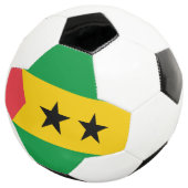 Sao Tome and Principe Flag Voetbal (Drie kwart)
