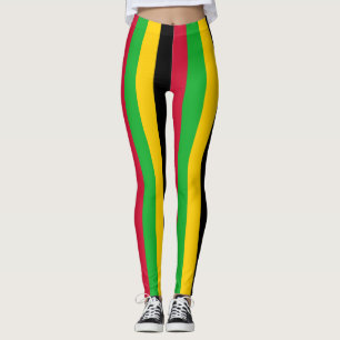 Sao Tomé en Principe Nationale vlagkleuren Leggings
