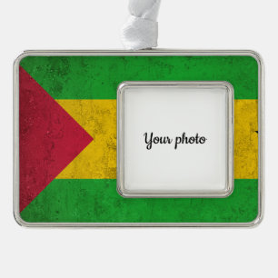 Sao Tomé en Principe Verzilverd Kader Ornament