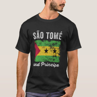 Sao Tomé en Principe Vlag in nood - São Tomé T-shirt