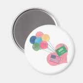 Saoedi-Amerikaanse ronde magneet (Voorkant / Achterkant)