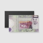Saoedi-Arabië 5 Riyals Bankbiljet Magnetische Kaar (Voorkant / Achterkant)