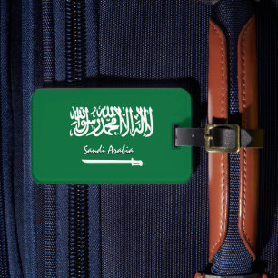 Saoedi-Arabië Bagagelabel, patriottische Saoedisch Bagagelabel