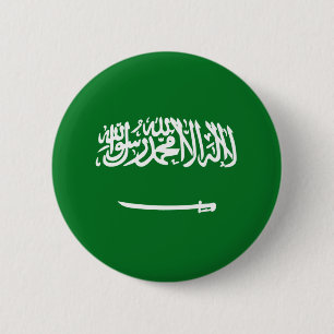 Saoedi-Arabië Button voor de visserij op de vlag