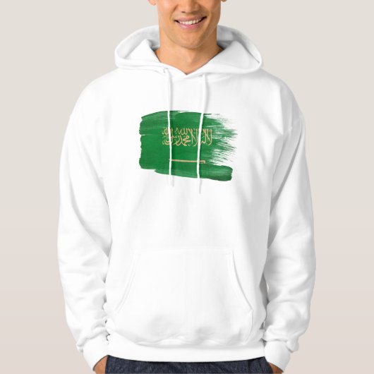 Saoedi-Arabië Vlag Hoodie (Voorkant)