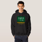 Saoedi-Arabië Vlaggen Shirten Hoodie (Voorkant volledig)