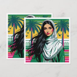 Saoedische Pop Queen - Bold Heritage Art voor Nati