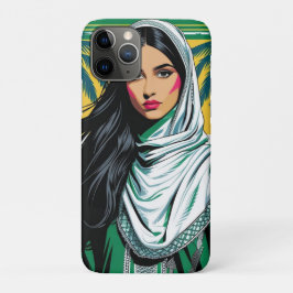Saoedische Pop Queen - Bold Heritage Art voor Nati iPhone 11 Pro Hoesje