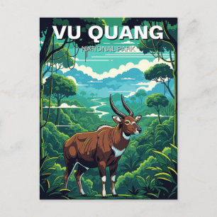 Saola in Vu Quang Nationaal Park Vietnam Reizen Briefkaart