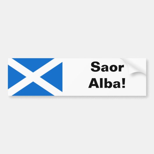 Saor Alba Bumpersticker (Voorkant)